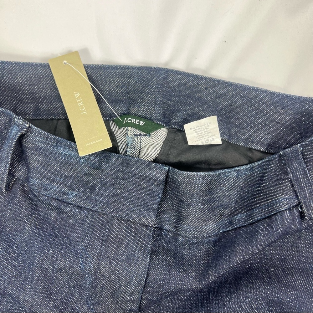J. Crew Women’s Dark Denim Cuffed Tousers Jeans - Picture 6 of 9